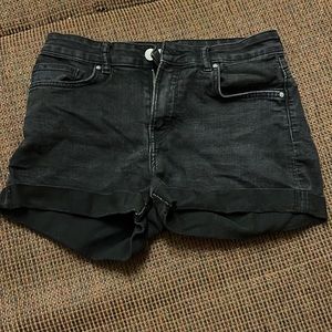 H&M Black Jean Shorts Size 4